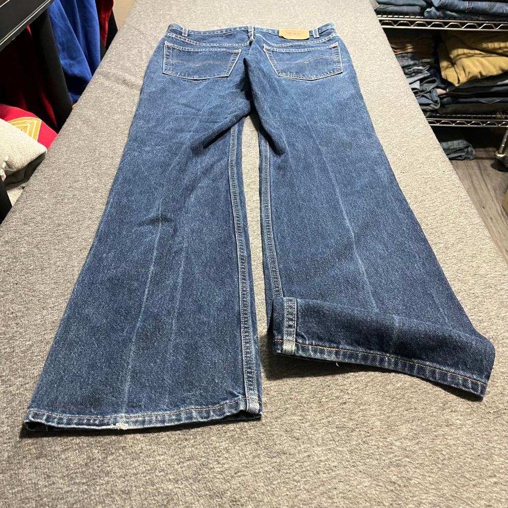 Vintage Levis 517 Mens Bootcut Jeans 38x36 Blue Denim Made in USA 90s 517-0216